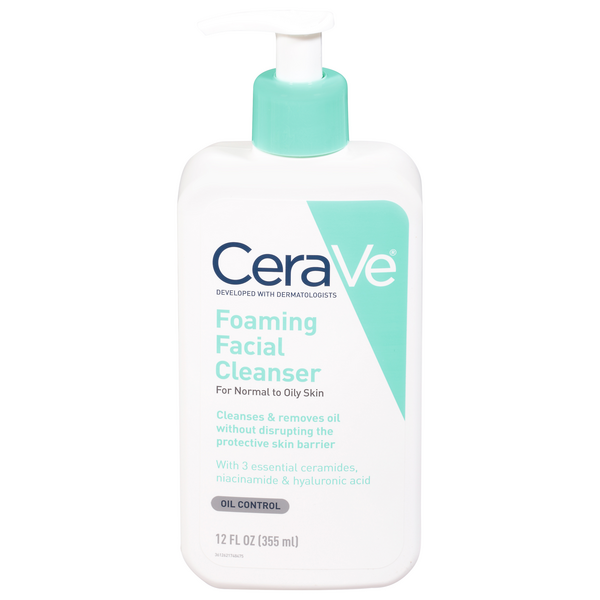 Cerave Foaming Facial Cleanser Oil Control 12oz Pump