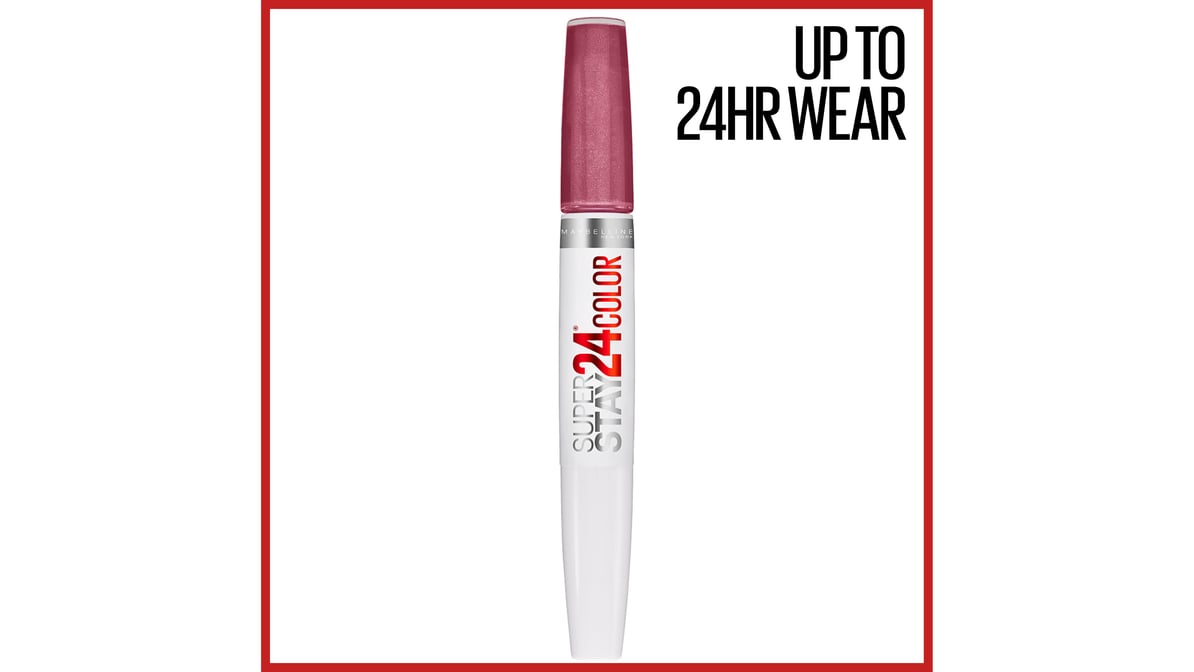 MAYBELLINE New York Super Stay 24 Hour Long-Lasting 2-Step Liquid Lipstick, Continuous Coral, 0.78 oz