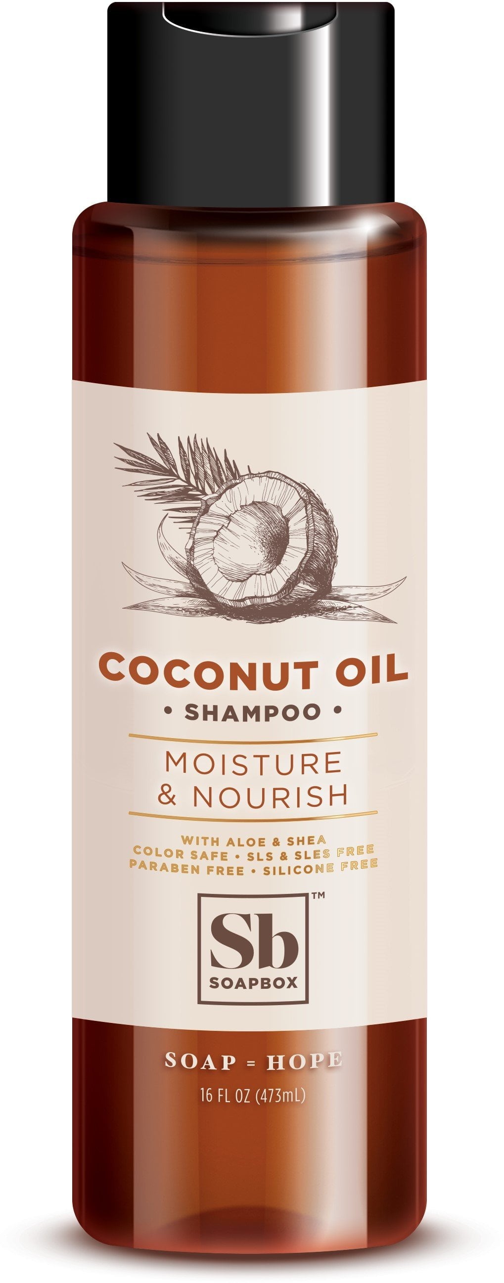 SOAPBOX COCONUT OIL SHAM 16OZ
