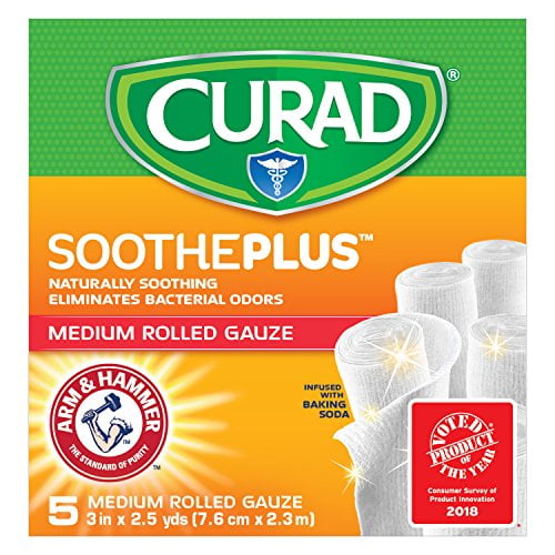CURAD A&H SOOTHE PLUS GAUZE PAD 2X2 25CT