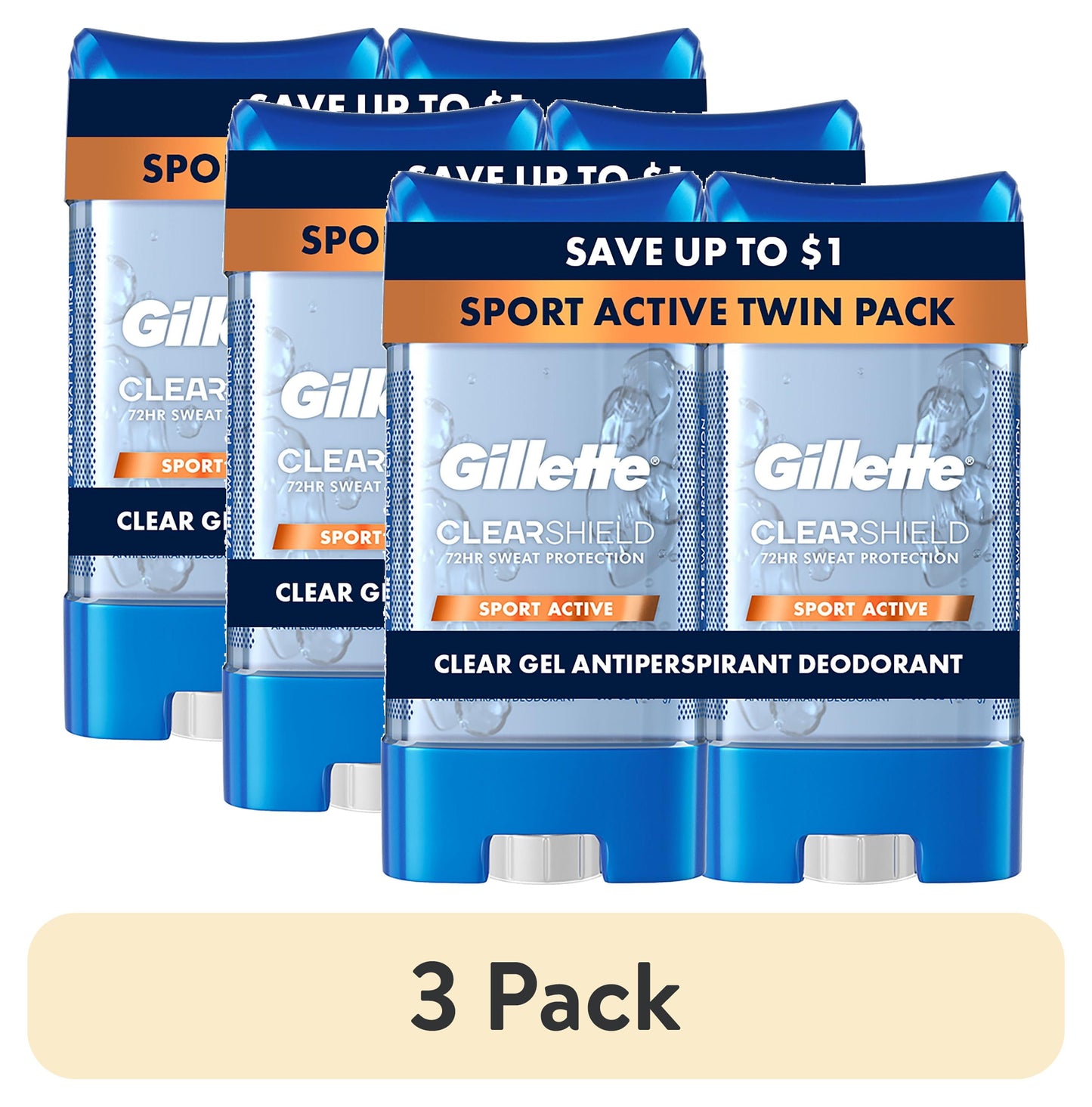 GILLETTE H/E AP/DEO GEL SPORT 3.8OZ