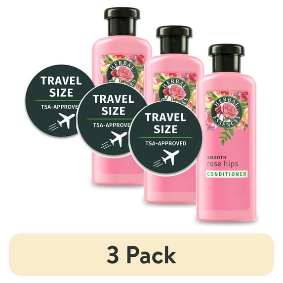 Herbal Essences Travel Size Smooth Shampoo with Rose Hips & Jojoba Extracts, 3.38 oz