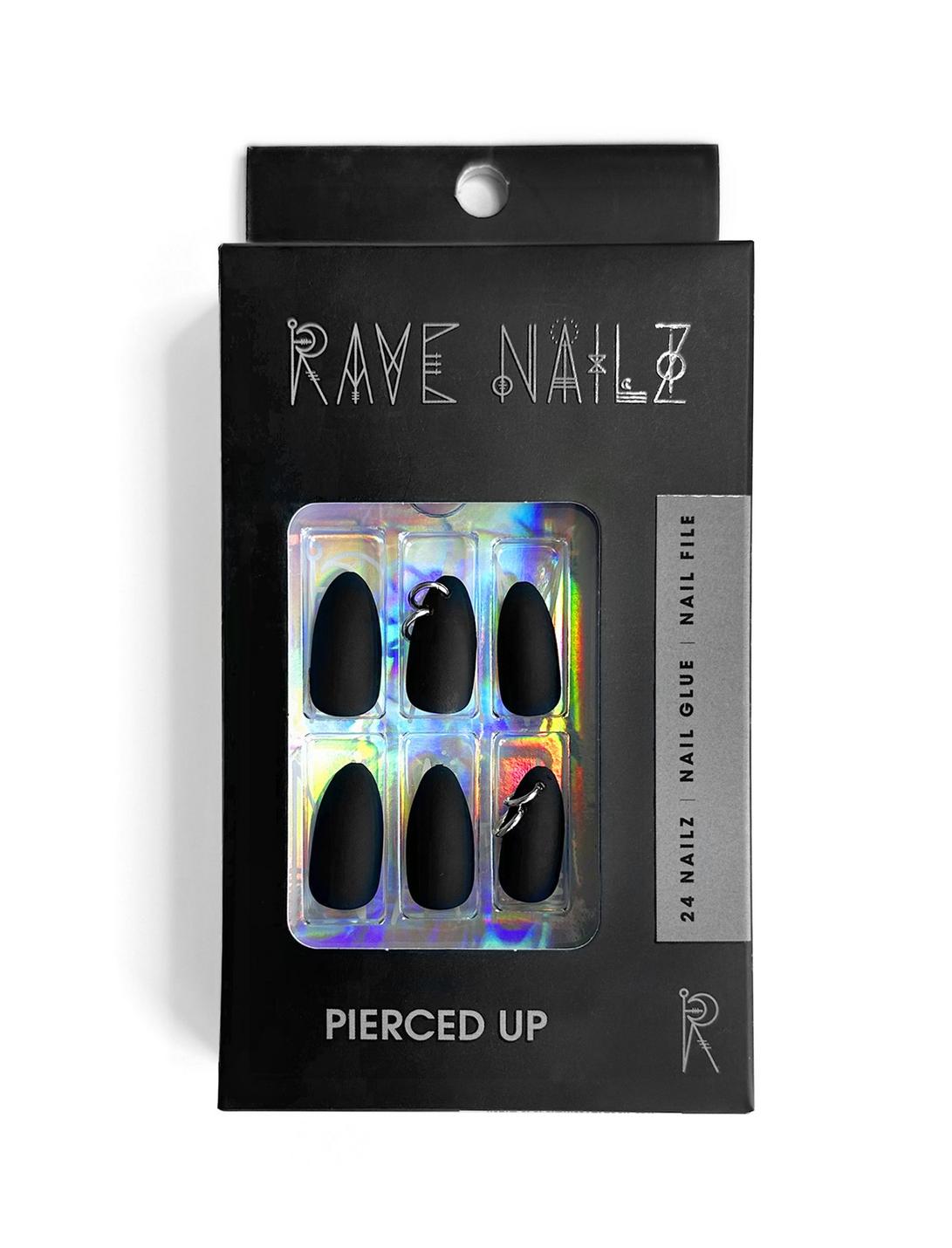 RAVE NAILZ Designer Press On Nails - Cosmic French