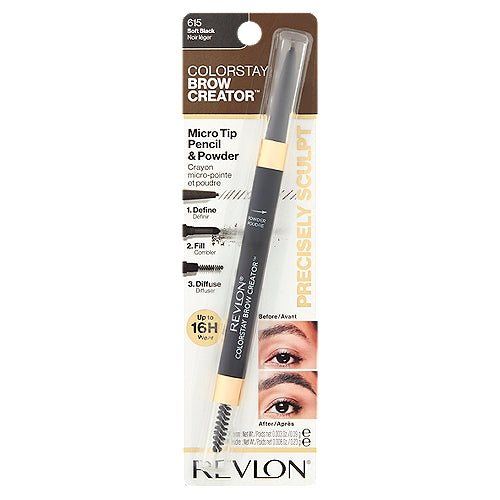 REVLON ColorStay Brow Creator Brow Pencil & Powder - 615 Soft Black