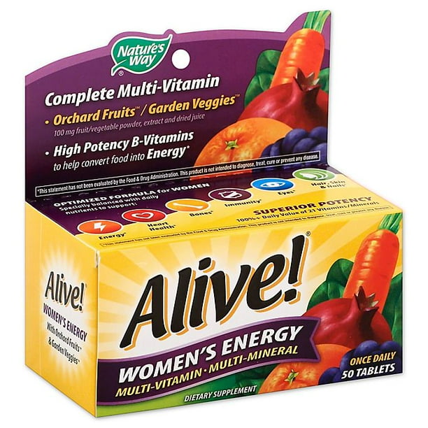 ALIVE MULTIVIT WOMEN ENERGY TAB 50CT