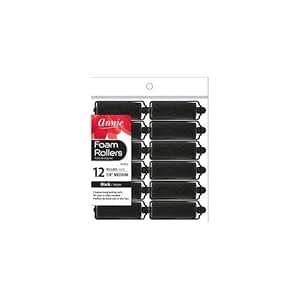 ANNIE FOAM BLK RLR LARGE #1063