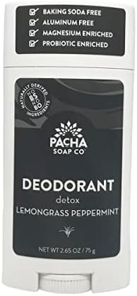 PACHA SOAP CO DEODORANT, LEMONGRASS PEPPERMINT 2.65 OZ