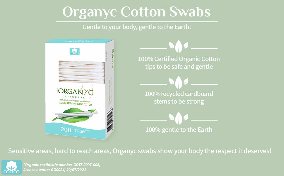 ORGANYC BEAUTY COTTON SWABS