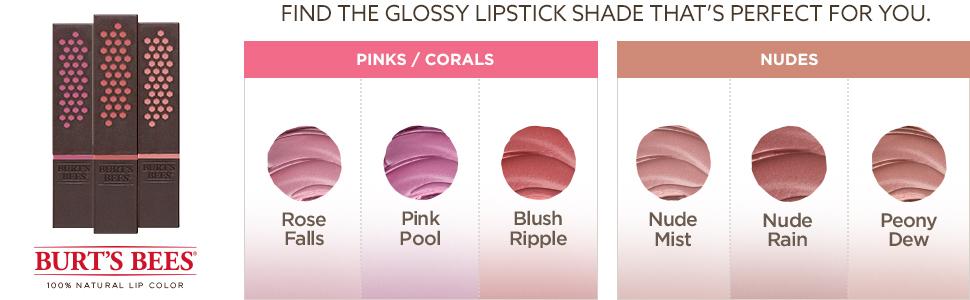 Burt's Bees Glossy Liquid Lipstick - Niagara Nude