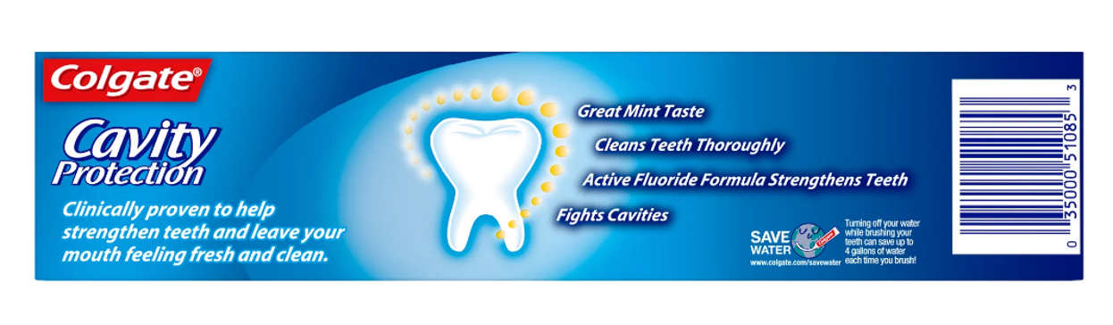 COLGATE REG CAVITY PROTECTION PASTE 4OZ