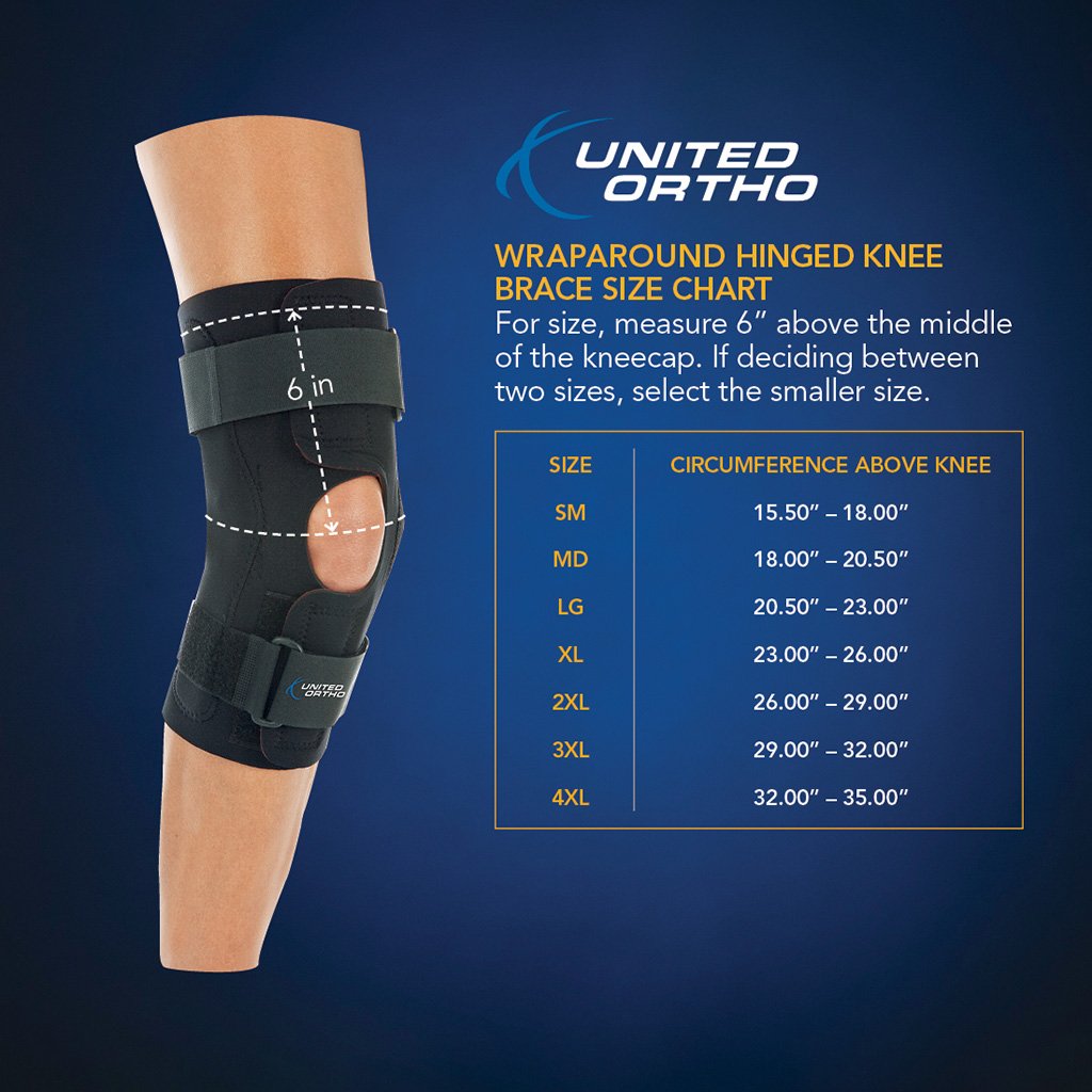 HINGED WRAPAROUND KNEE SB S/M