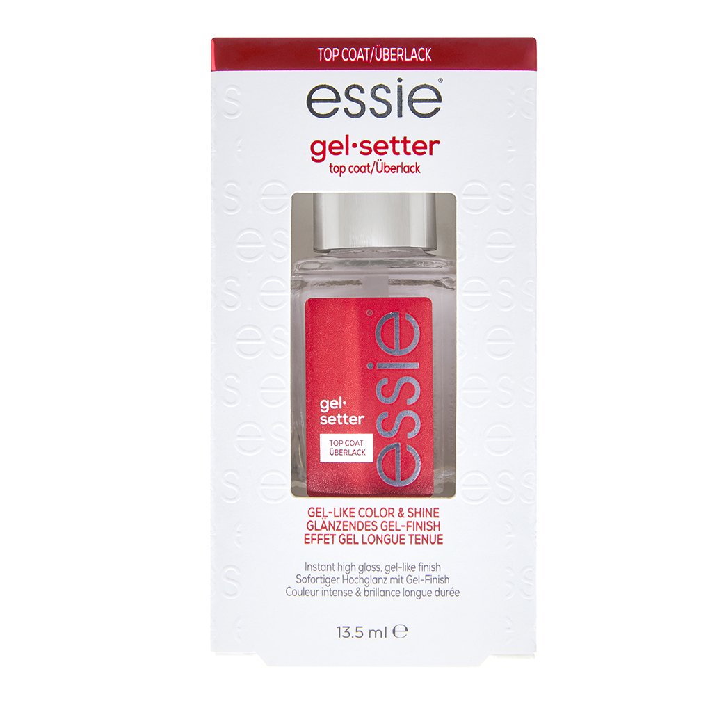 essie Salon-Quality Vegan Nail Polish, Gel Setter Top Coat, 0.46 fl oz