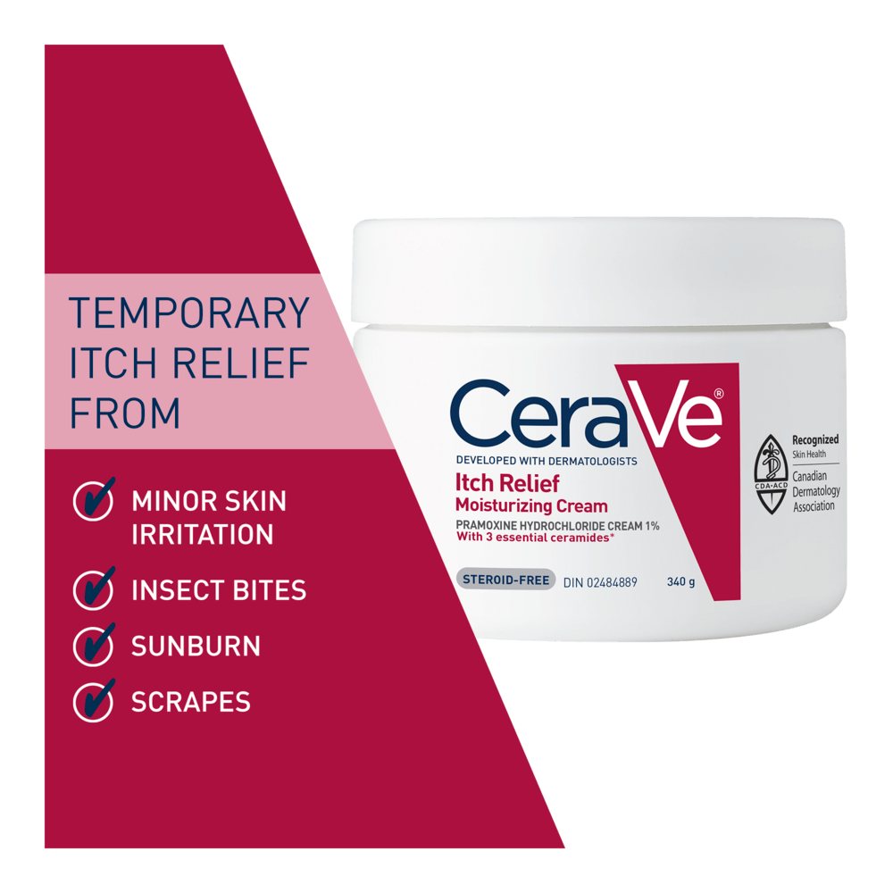 CERAVE ITCH RELIEF MOISTURIZE CREAM 12OZ