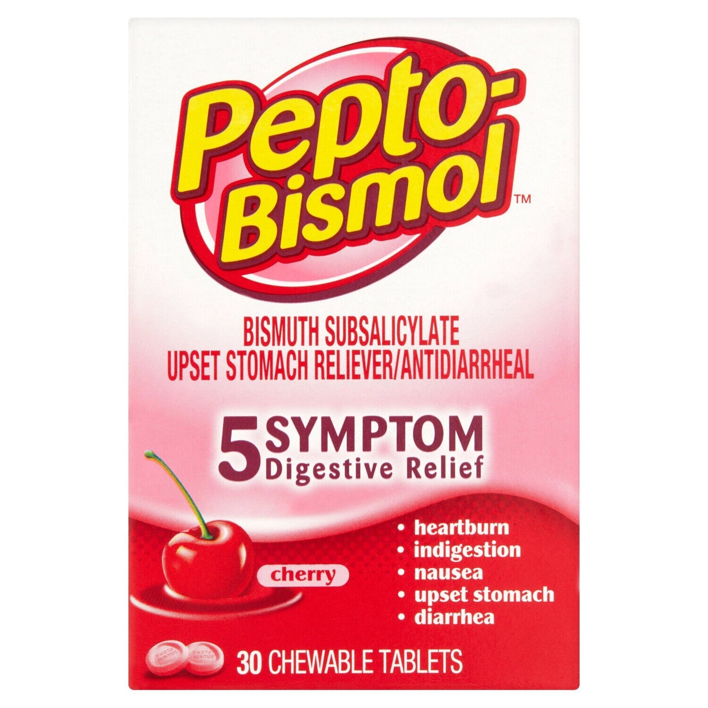 PEPTO BISMOL TO GO CHEW TAB CHERRY 12CT