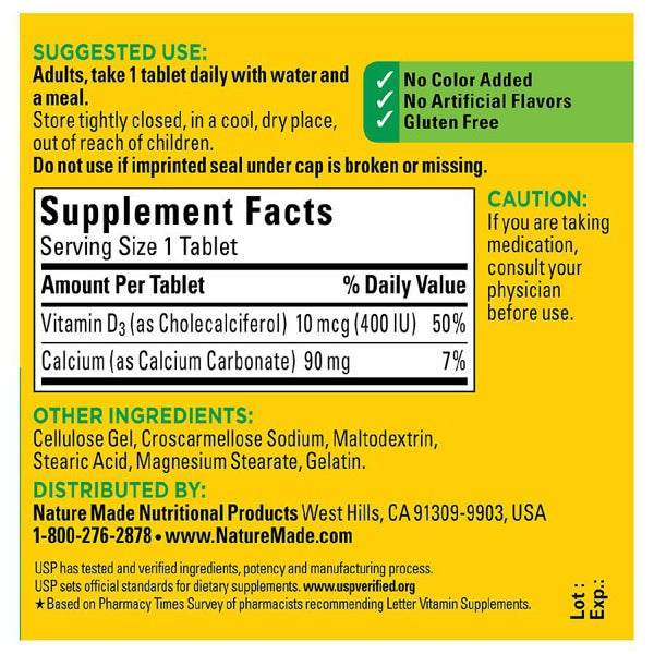 VITAMIN D3 10 MCG PFS 50X1ML UD
