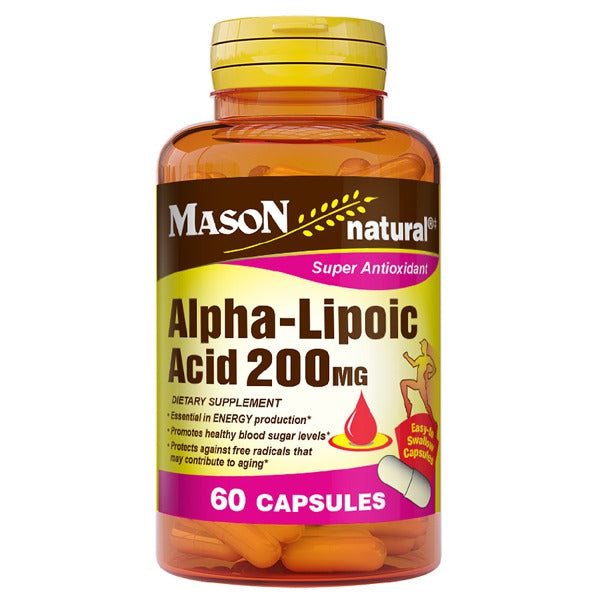 ALPHA-LIPOIC ACID 200MG CAP 60CT MASON