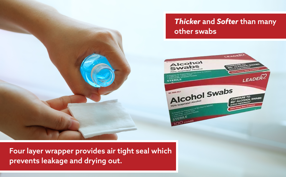 ALCOHOL SWABS 70% 100