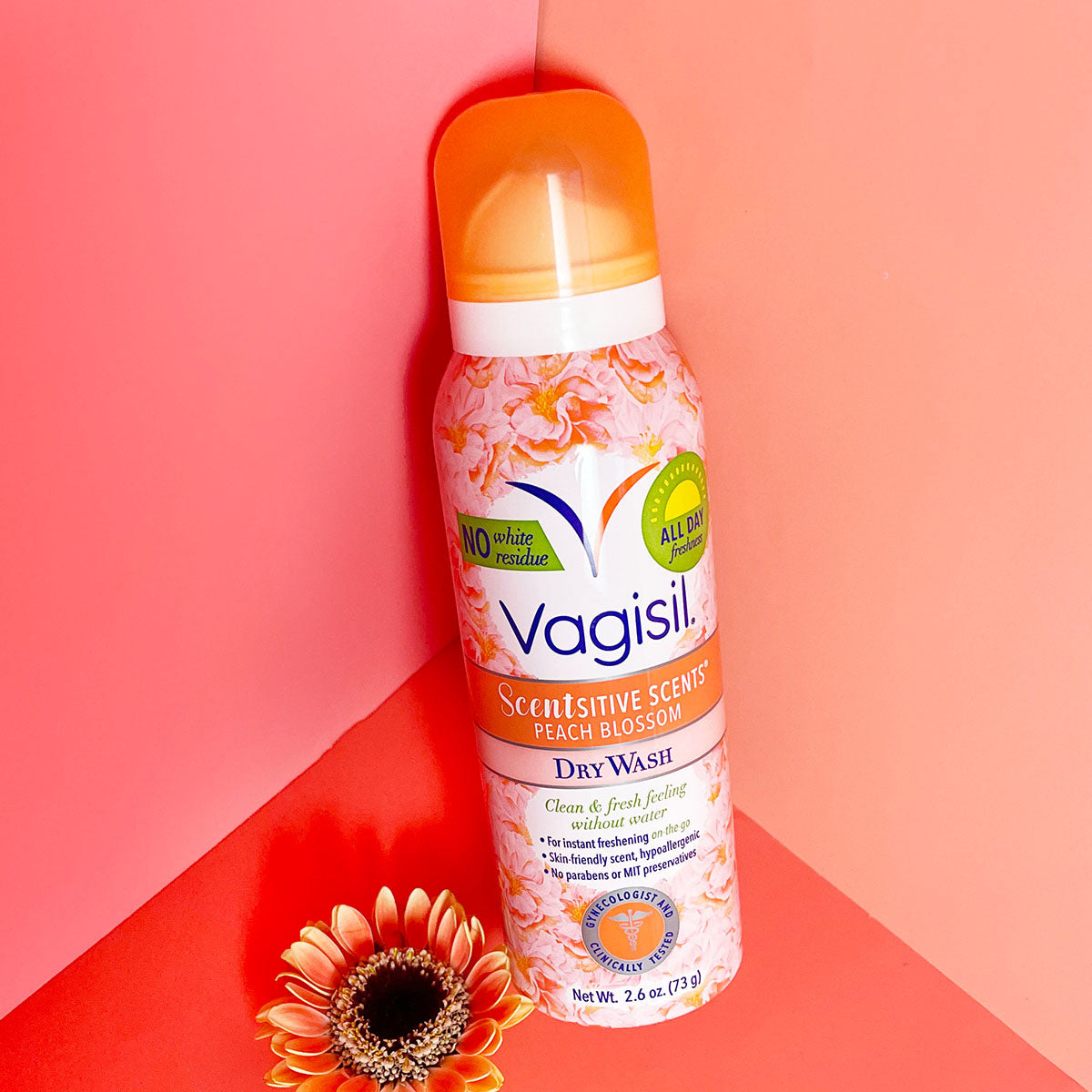 Vagisil Scentsitive Scents Dry Wash Peach Blossom 2.6oz