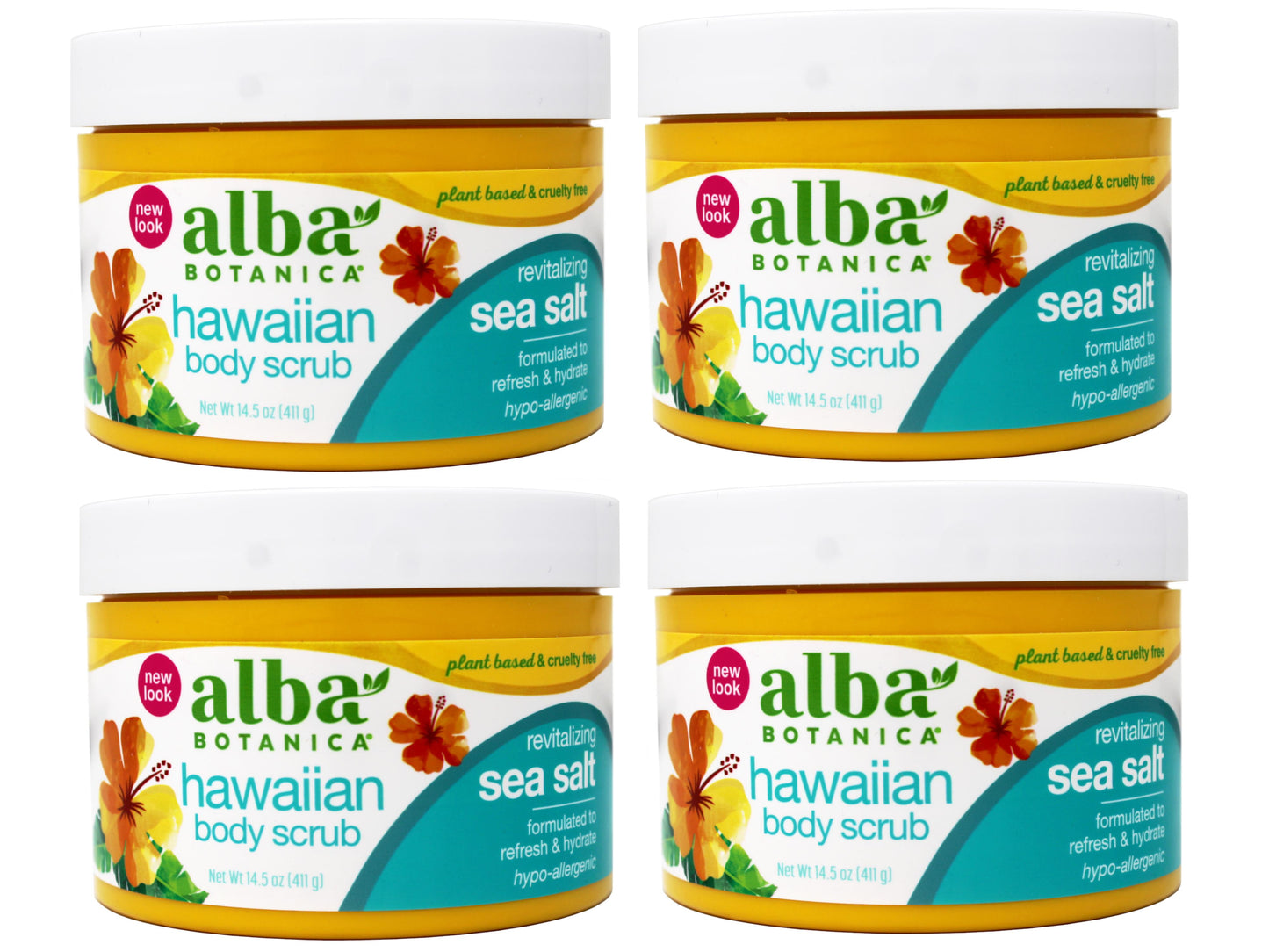 ALBA BOTANICA BODY SCRUB,SEA SALT