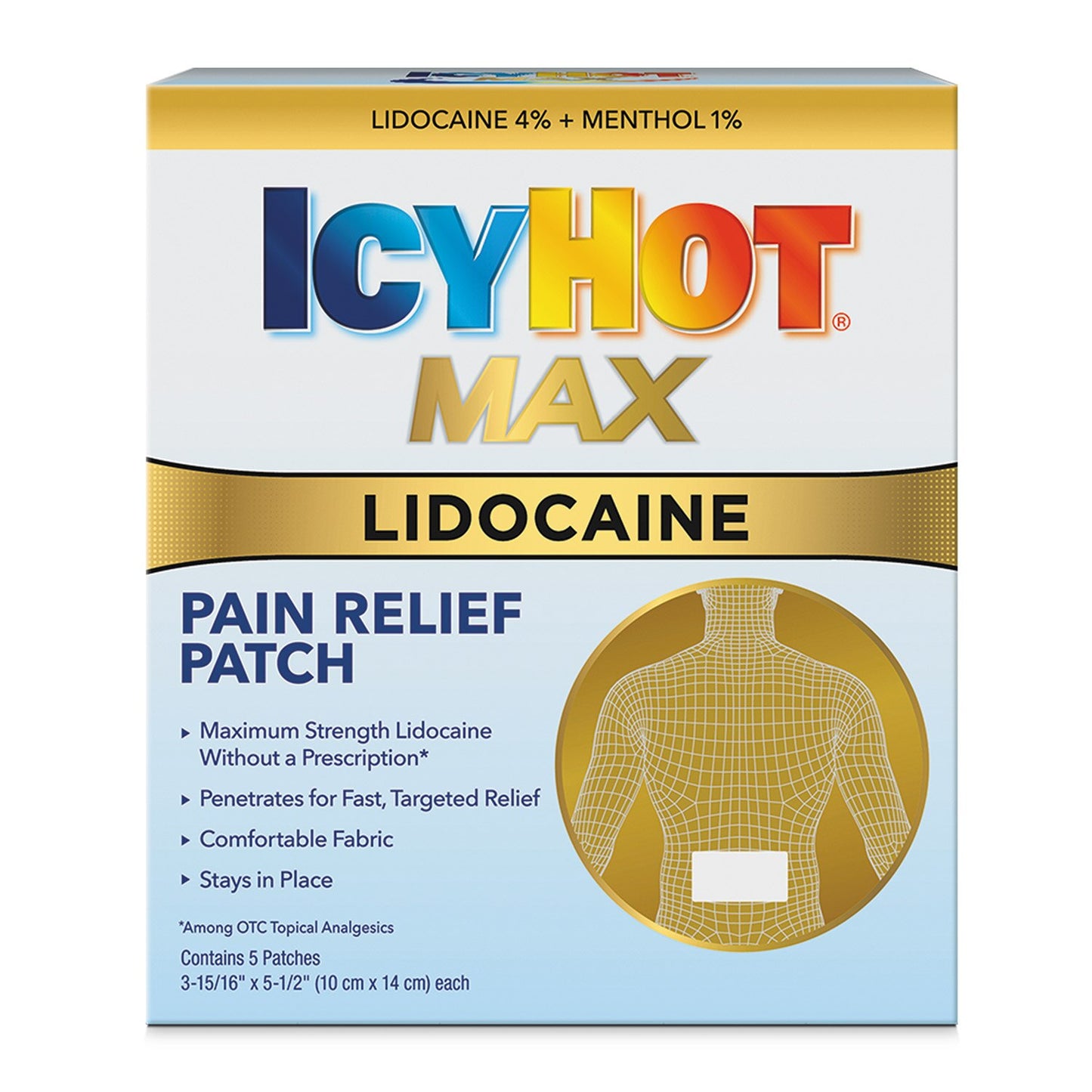 Icy Hot Max Lidocaine No Mess Pain Relief 2.5oz