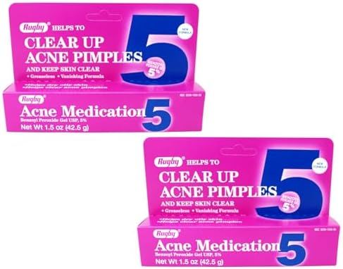 BENZOYL PEROXIDE 5% 42.5GM GEL RUGBY