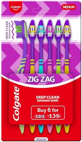 COLGATE T/B WAVE ZIG-ZAG F/H/ MED