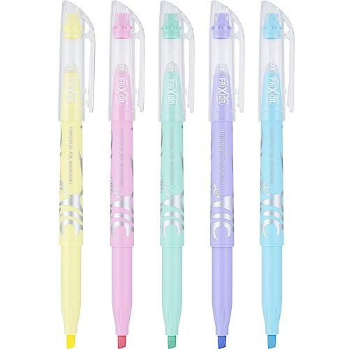 Pilot Frixion Light Pastel Highlighter with Erasable Ink, 5-pk Assorted