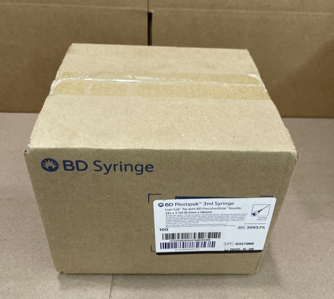 BD SY 22GX1.5N 3ML LL 100 309574