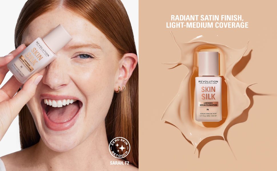 REVOLUTION Skin Silk Radiant Satin Serum Foundation - F3N