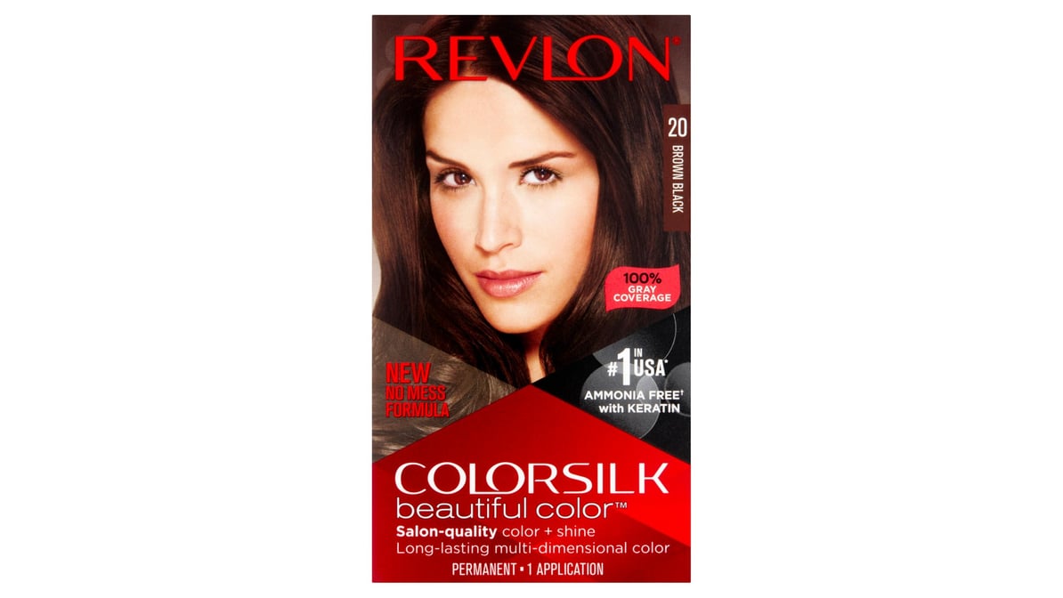 REVLON COLORSILK 20 BRN BLK HC 1CT