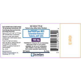 BUPROPION SR TB 150MG 60