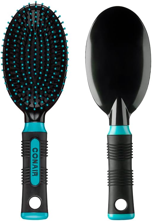 CONAIR Professional Salon Results Detangle & Style Cushion Brush Set - Assorted, 2 count