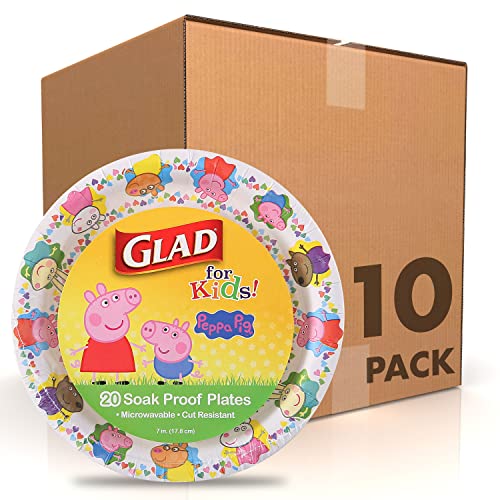 Unique Patterned Round 7" Paper Plates - Peppy Birthday, 8 count