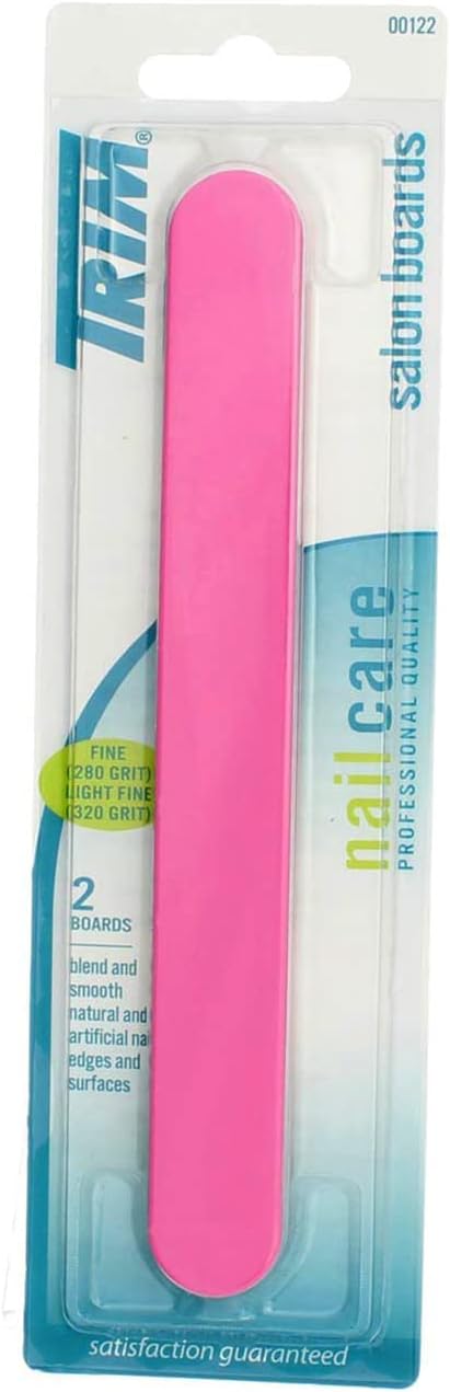 Trim Nail Care Salon Boards Pink 2 Count (12in)