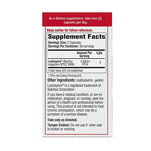BACID DAILY PROBIOTIC CP 100