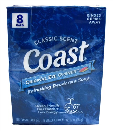 Coast Bath Bars Fresh Scent 4.12oz 2 Count Bonus Size