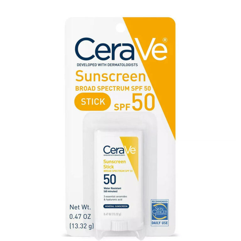 Cerave Sunscreen Invisible Zinc Spf#50 Stick 0.47oz