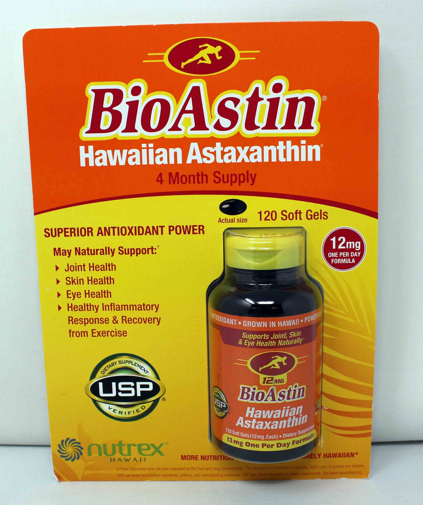 NUTREX HAWAII BIOASTIN,VEG,12MG