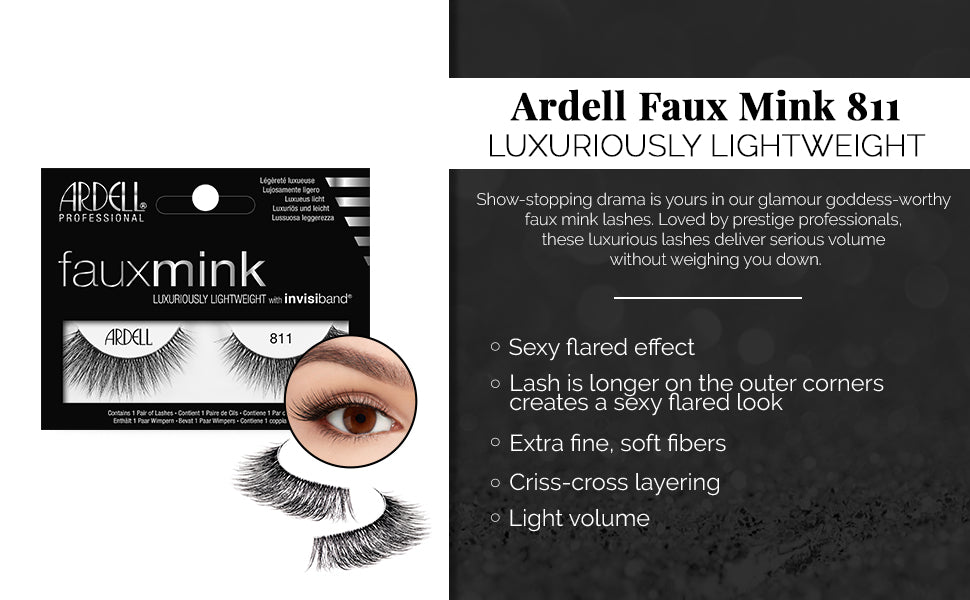 Ardell Faux Mink Lashes - 811 Black