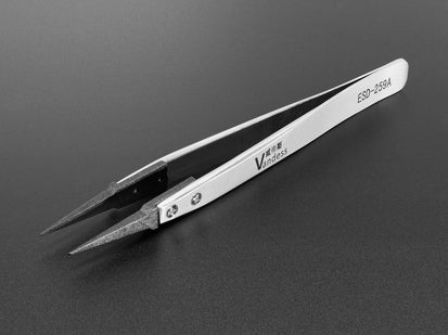 TWEEZER,POINT TIP,BLACK