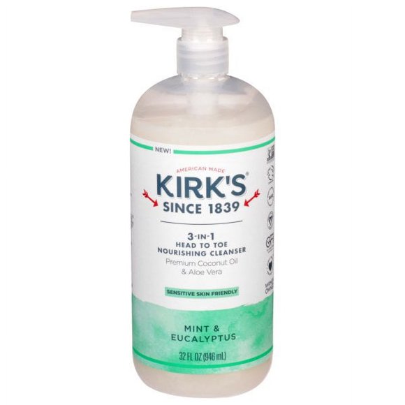 KIRK'S NATURAL 3-IN-1 CLNSR,EUCLYPT MINT