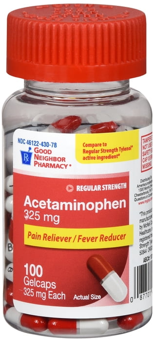 ACETAMIN TB 325MG 100 RS AS/F