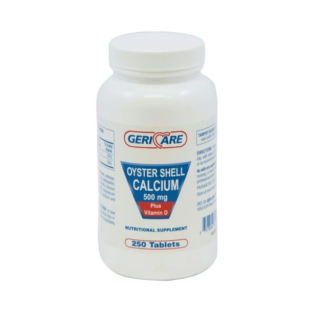 OYSTER SHELL 500 MG CALC+D TAB 1000 GERI