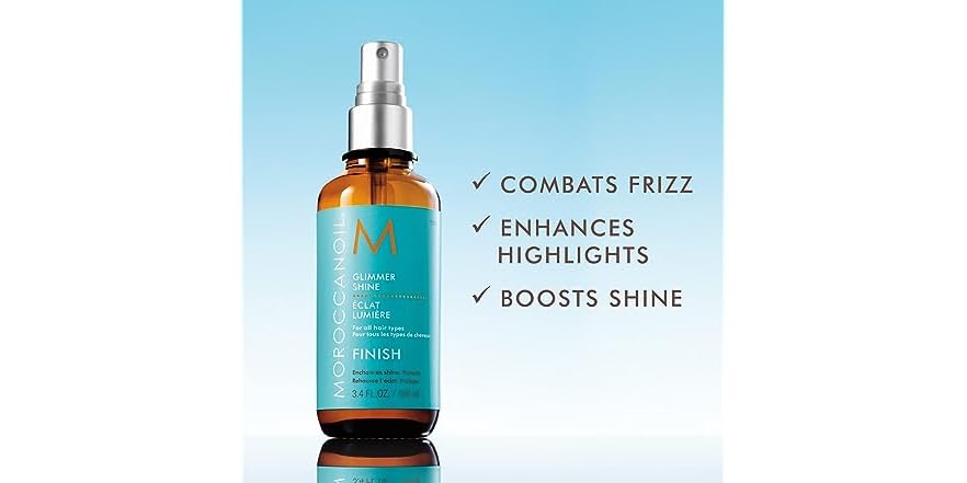 D/E MOROCCAN OIL SHINE SPRAY 4Z