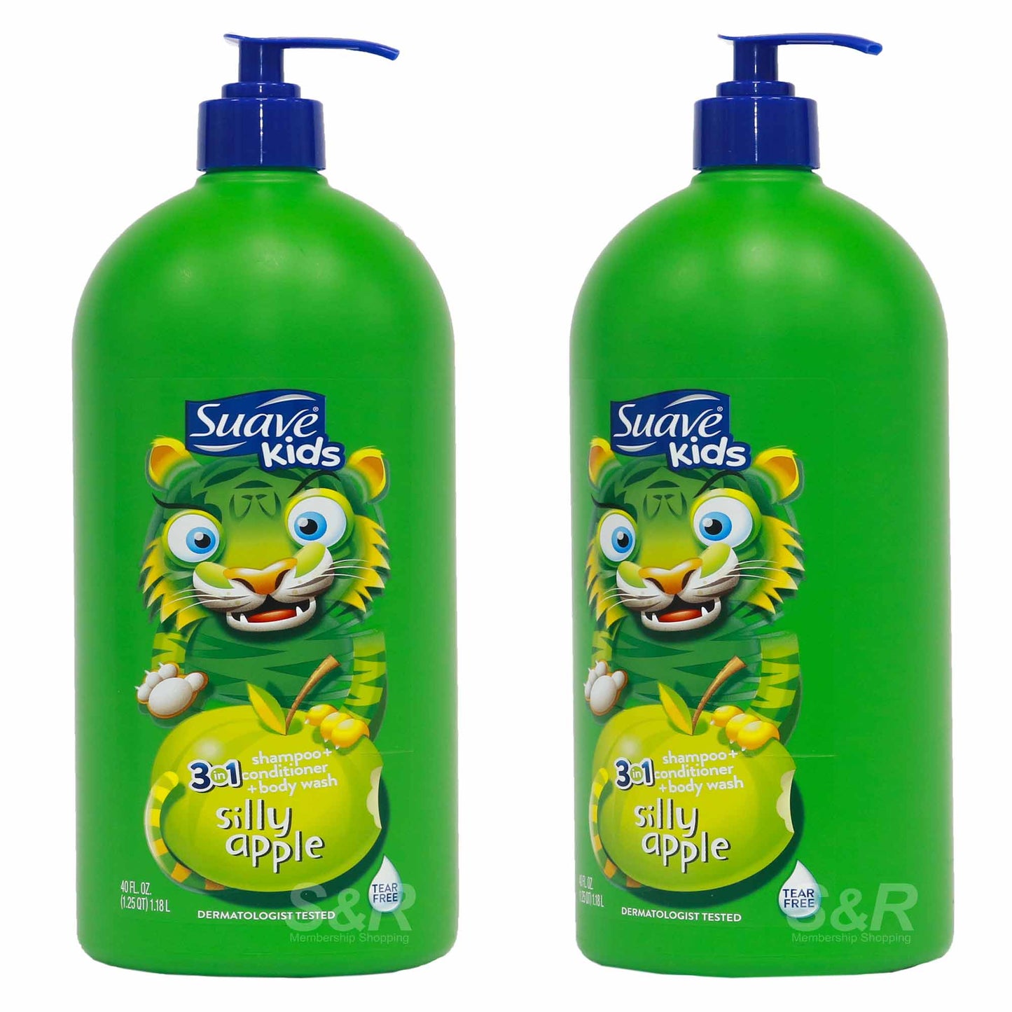 Suave Kids 3-In-1 Shampoo-Cond -Bodywash Silly Apple 18oz