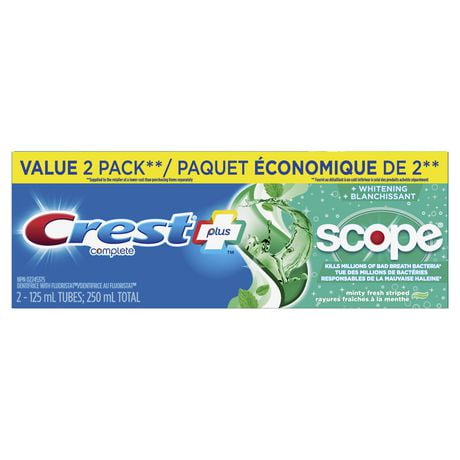 Crest Complete Whitening + Scope Toothpaste - Minty Fresh, 0.85 oz