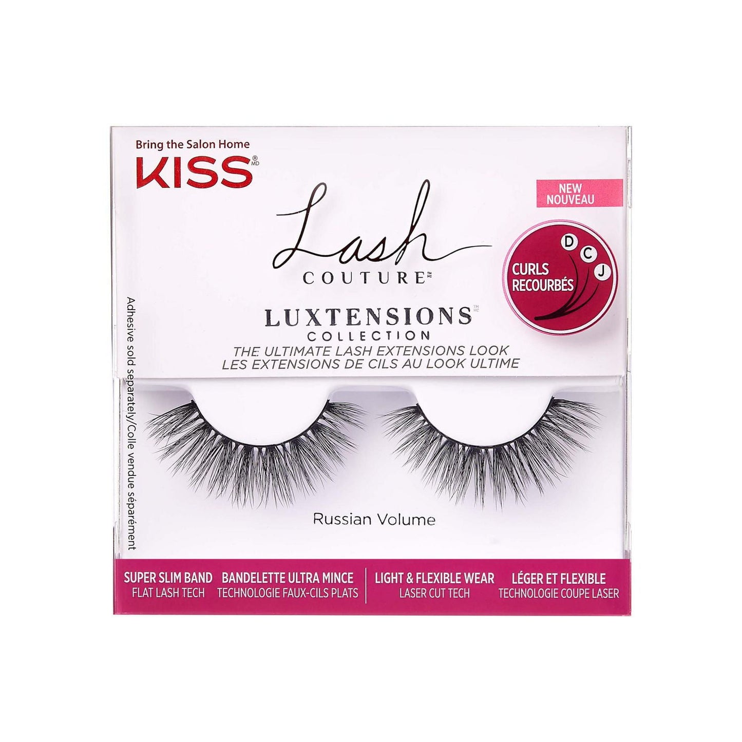 KISS Lash Couture LuXtensions Lashes - Volume Full Set, 4 count