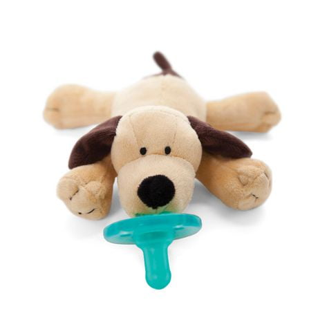WubbaNub Plush Pacifier 0 to 6m - Brown Puppy