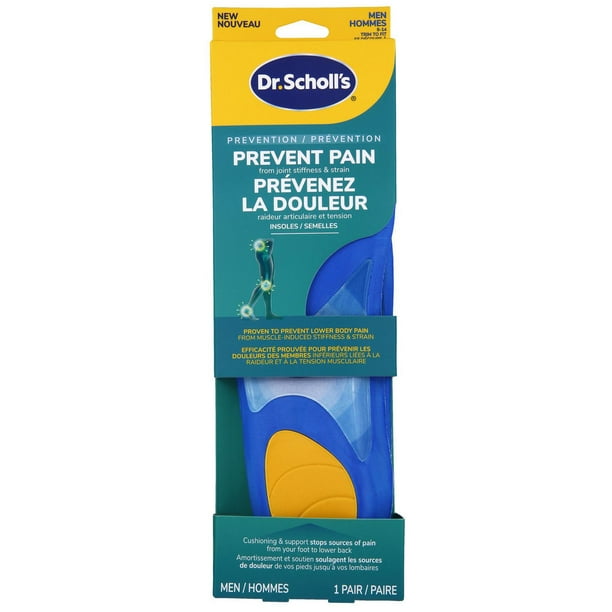 Dr. Scholl's Prevent Pain Men's Shoe Insoles - Size 8-14