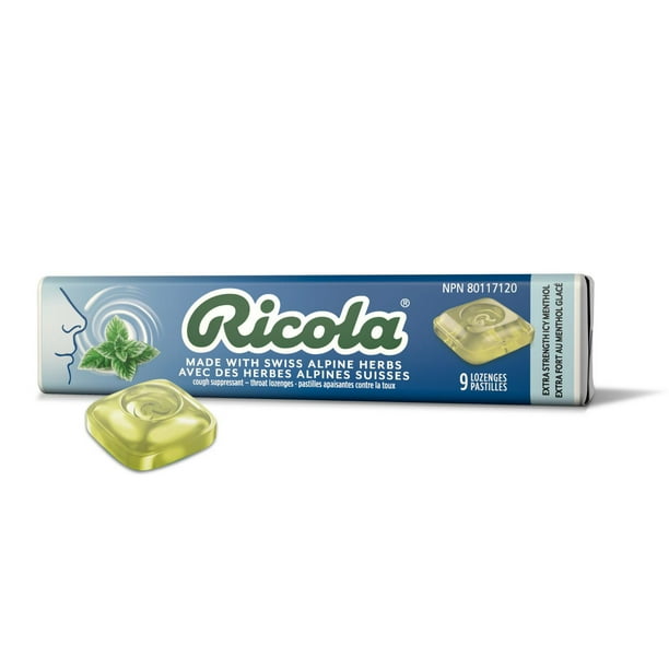 RICOLA STK CHERRY MENTHOL DRP 20X9CT